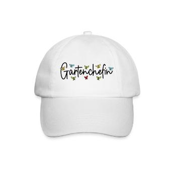 Garten Chefin Gärtnerin Gartenarbeit Gartenchefin - Baseballkappe - Weiß/Weiß - Vorne