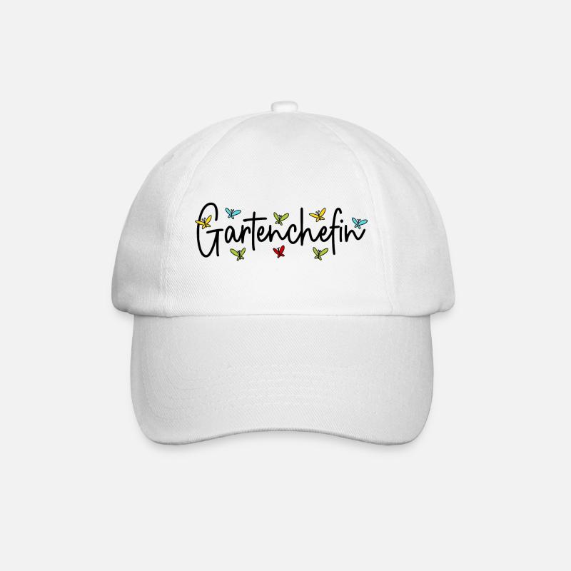 Garten Chefin Gärtnerin Gartenarbeit Gartenchefin - Baseballkappe - Weiß/Weiß