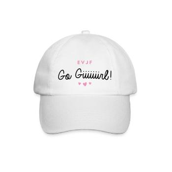 T-shirt EVJF "Go Giiiiiirl!" - Casquette classique - blanc/blanc - Devant