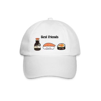 Best Friends Sushi - Baseball Cap - white/white - Front