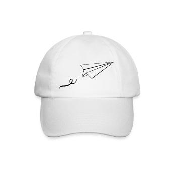 Avion en papier - Casquette classique - blanc/blanc - Devant