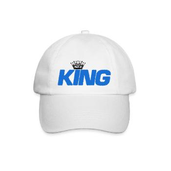king - Baseballkappe - Weiß/Weiß - Vorne
