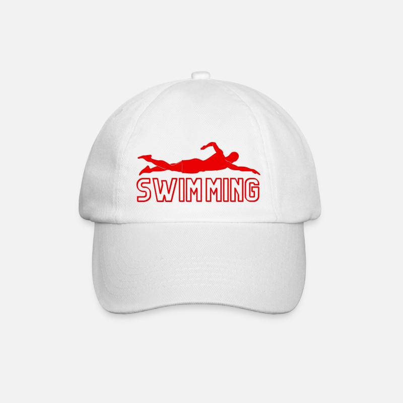Natation - idée cadeau natation - Casquette classique - blanc/blanc