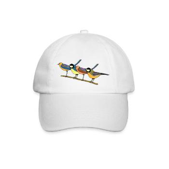 Oiseaux - Casquette classique - blanc/blanc - Devant