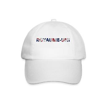 Flag United Kingdom - Baseball Cap - white/white - Front