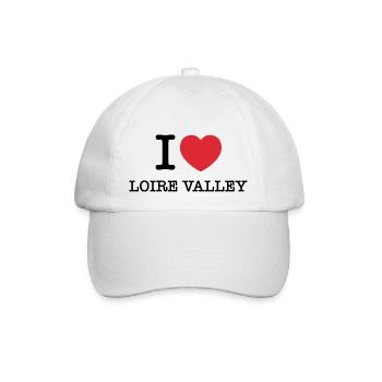 Ich liebe das Loiretal | Loire-Tal - Baseballkappe - Weiß/Weiß - Vorne