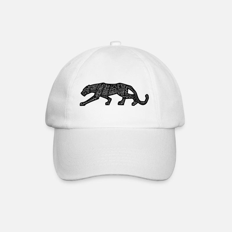 Panther Inca Design - Baseballkappe - Weiß/Weiß