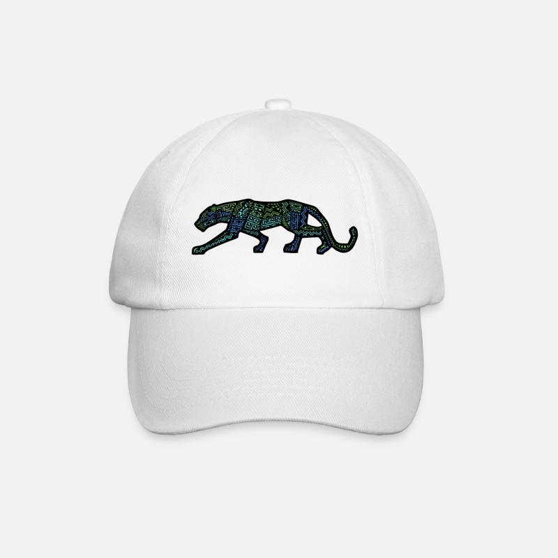 panthère design inca - Casquette classique - blanc/blanc