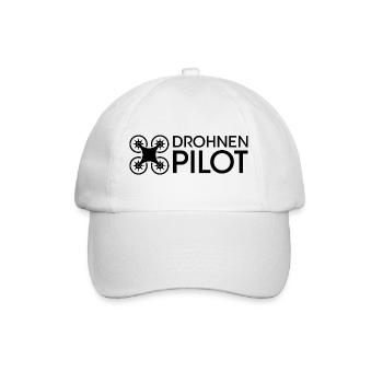 Drone pilot flying video team rotor icon icon - Baseball Cap - white/white - Front