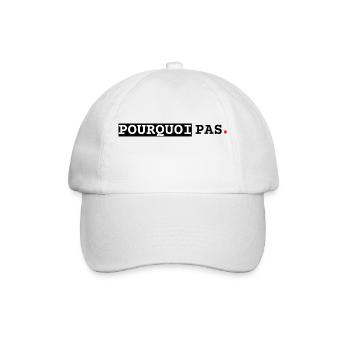 Pourquoi pas, ligne - Casquette classique - blanc/blanc - Devant