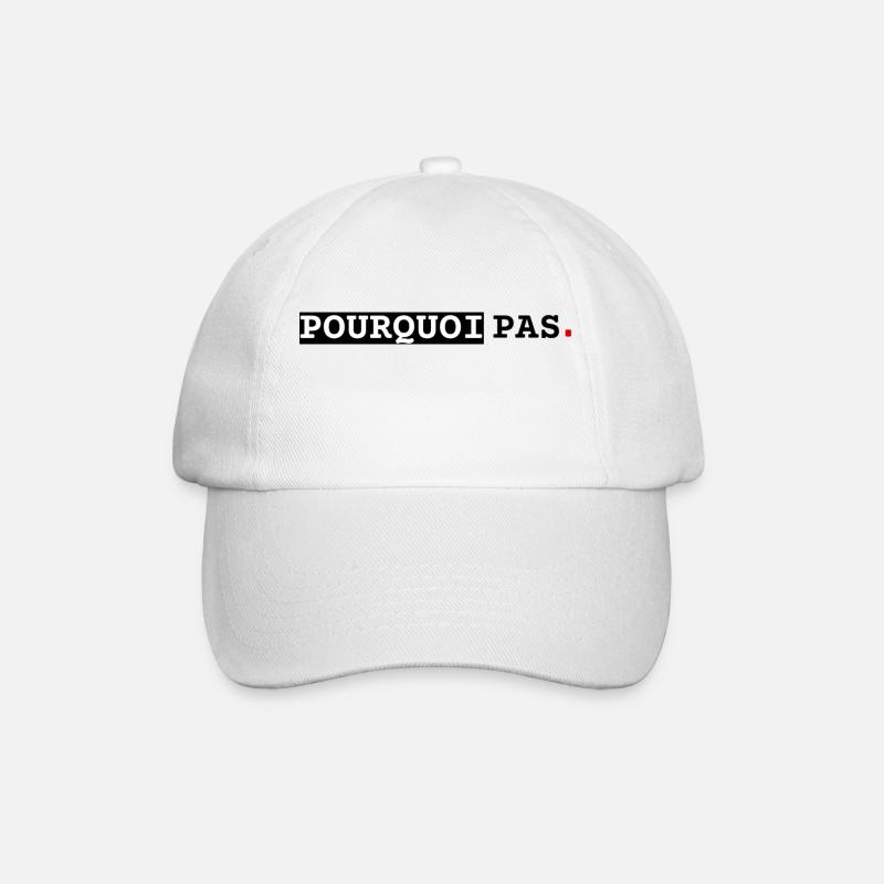 Why not, line - Baseball Cap - white/white