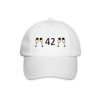 42nd Birthday 42 Years Anniversary 42 Years Number 42 - Baseball Cap - white/white - Front