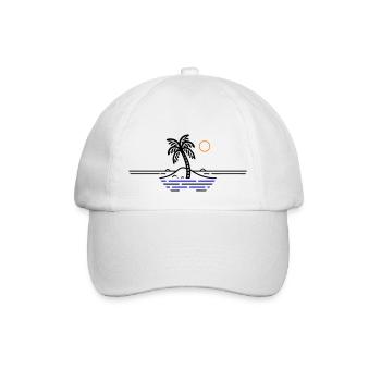 Palm Island Holidays - Baseball Cap - white/white - Front