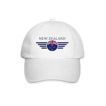 New Zealand Style Design T-Shirt - Baseball Cap - white/white - Front