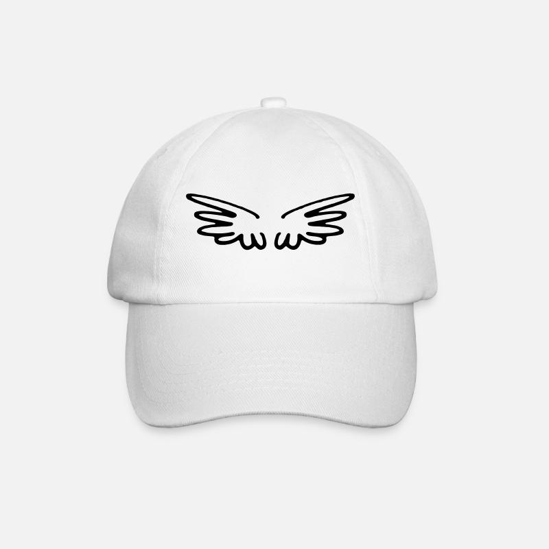 Flügel - Baseballkappe - Weiß/Weiß