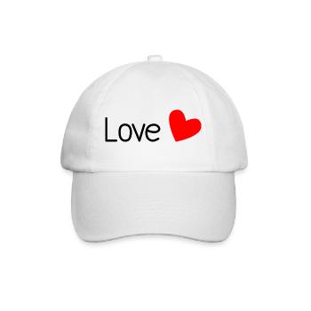 LIEBE. PAAR. GERADE VERHEIRATET. Junggesellinnenabschied. VALENTINSTAG. - Baseballkappe - Weiß/Weiß - Vorne
