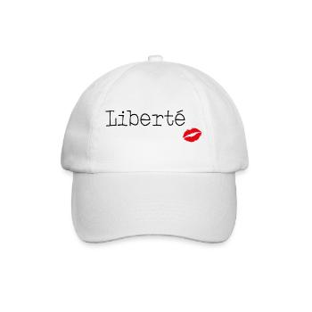 Liberté - Little French Speaking - Baseballkappe - Weiß/Weiß - Vorne
