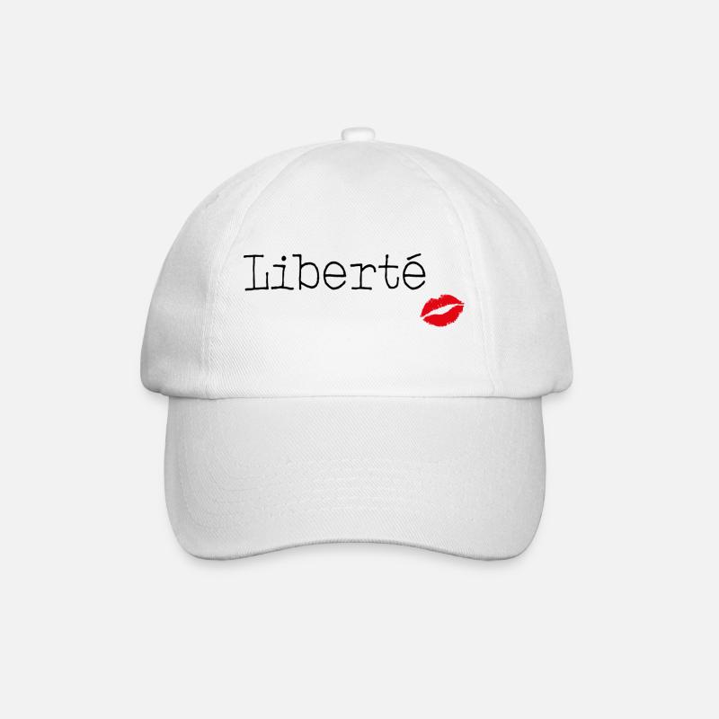 Liberté - Little French Speaking - Baseballkappe - Weiß/Weiß