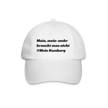 Hamburg - Baseballkappe - Weiß/Weiß - Vorne