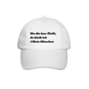 München - Baseballkappe - Weiß/Weiß - Vorne