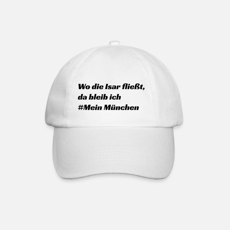 München - Baseballkappe - Weiß/Weiß