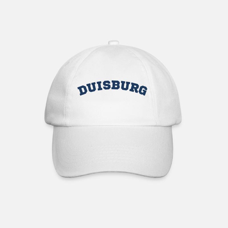 Duisburg - Baseballkappe - Weiß/Weiß