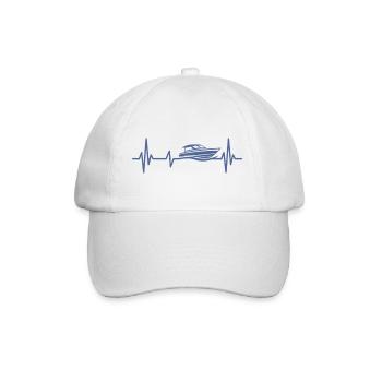 Bateau à moteur Heartbeat Yacht Sport Boat Captain - Casquette classique - blanc/blanc - Devant