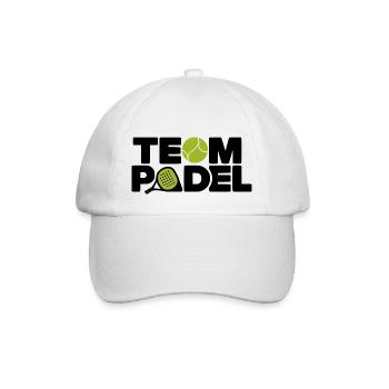 Team Padel 1 - Baseballkappe - Weiß/Weiß - Vorne