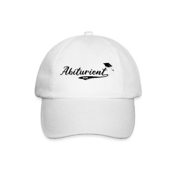 Abiturient 2025 - Baseballkappe - Weiß/Weiß - Vorne