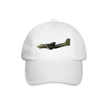 C-160 Transall - Baseballkappe - Weiß/Weiß - Vorne