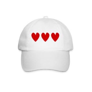HEART. ANNIVERSARY. HAPPY BIRTHDAY. HAPPY BIRTHDAY - Baseball Cap - white/white - Front