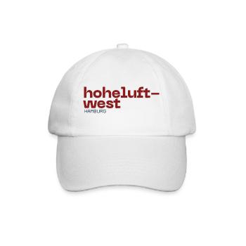 Hoheluft West Hamburg Logo Typo - Baseball Cap - white/white - Front