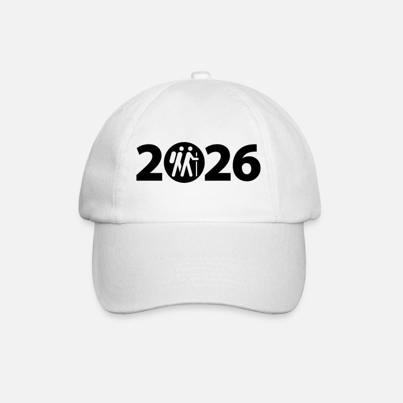 Randonnée 2026, Camino, Pèlerinage, Chemin de Saint-Jacques - Casquette classique - blanc/blanc