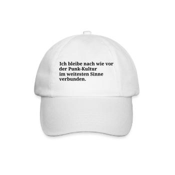 Punk-Kultur - Baseballkappe - Weiß/Weiß - Vorne