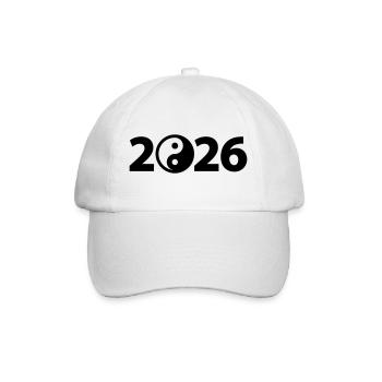 Ying Yang 2026, Harmonie 2026, Symbole du Yoga 2026 - Casquette classique - blanc/blanc - Devant