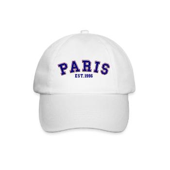 Paris gegründet 1996 - Baseballkappe - Weiß/Weiß - Vorne
