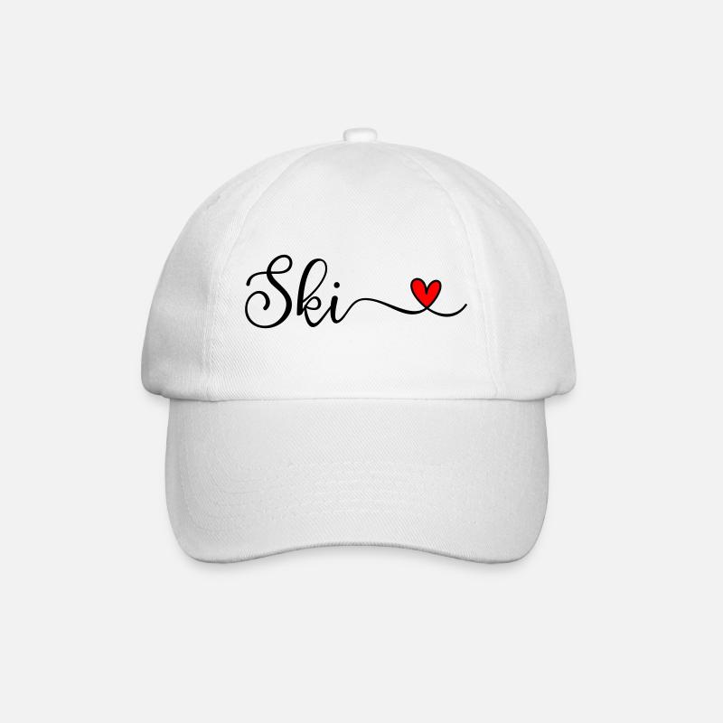 Ski - Baseballkappe - Weiß/Weiß