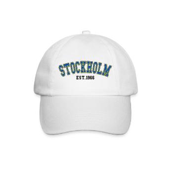 Stockholm gegründet 1966 - Baseballkappe - Weiß/Weiß - Vorne