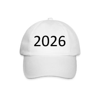 2026 Birthday Anniversary - Baseball Cap - white/white - Front