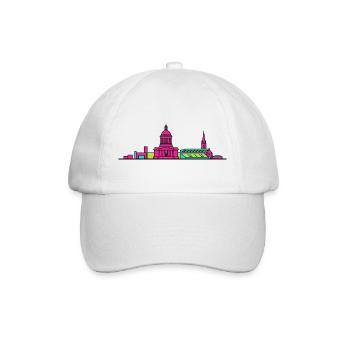 Illustration en ligne du mausolée de la ville de Hamilton - Casquette classique - blanc/blanc - Devant