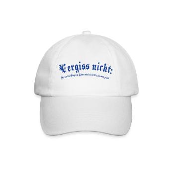 Don't Forget Blue Gothic - Baseball Cap - white/white - Front
