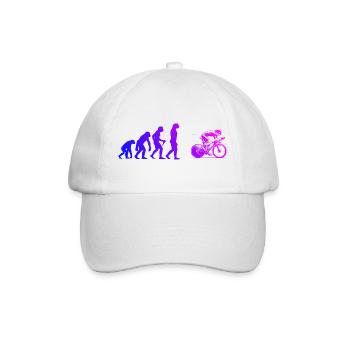 Attention aux fans de vélo de route, déclaration simple - Casquette classique - blanc/blanc - Devant