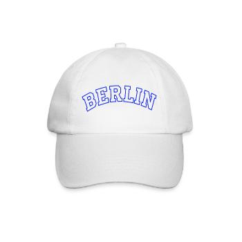 Berlin Outline in Electric Blue - Baseball Cap - white/white - Front