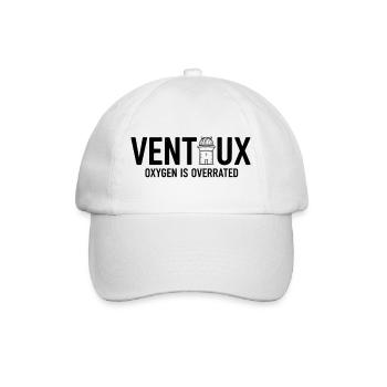 Ventoux Oxygen Is Overrated Cycling Design - Baseball Cap - white/white - Front