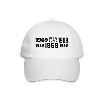 1969 – Großartig seit 1969 - Baseballkappe - Weiß/Weiß - Vorne