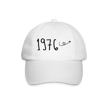 1976 Anniversary 1976 Retro 1976 - Baseball Cap - white/white - Front
