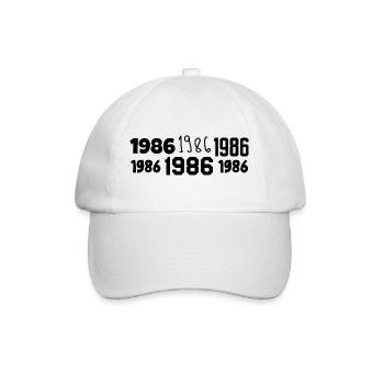 1986 - Awesome since 1986 - Baseball Cap - white/white - Front