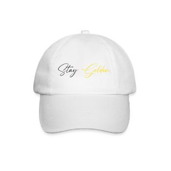 Stay_Golden - Baseball Cap - white/white - Front