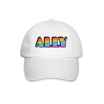 Ally Rainbow Letters - Baseball Cap - white/white - Front