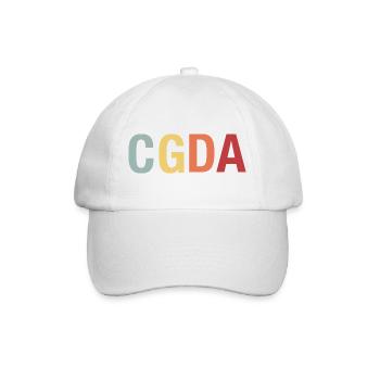 CGDA viola tuning string musician retro - Baseball Cap - white/white - Front